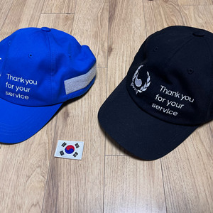 땡큐캡 국가유공자 후원 모자 파랑 검정