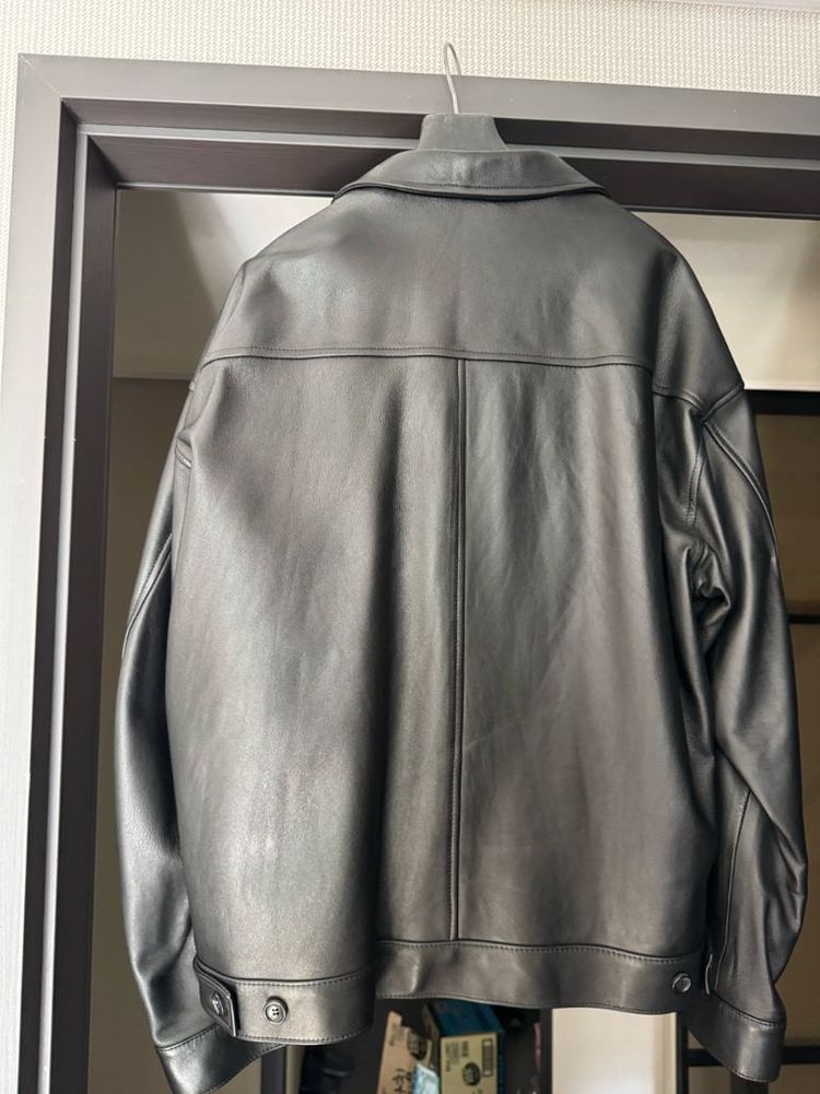 오엑스스튜디오 블랙 레더 자켓 48 이미지