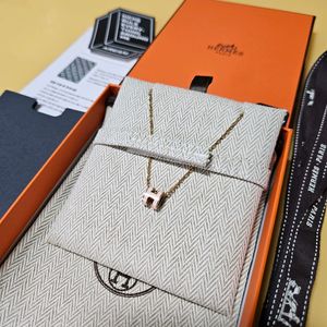 [S급] 에르메스 팝아슈 미니 베이비핑크/골드 목걸이