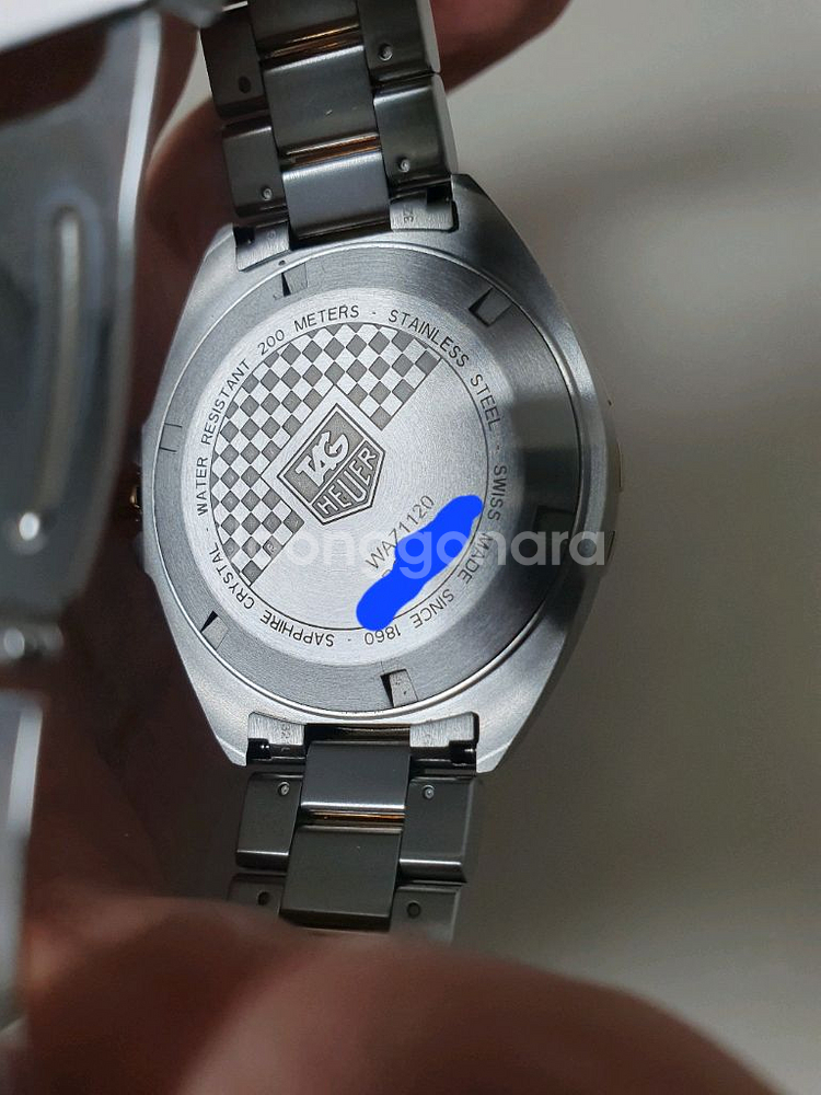 (상태 최상) 태그호이어 포뮬러1 청판 콤비 41mm--4