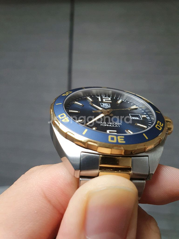 (상태 최상) 태그호이어 포뮬러1 청판 콤비 41mm--3