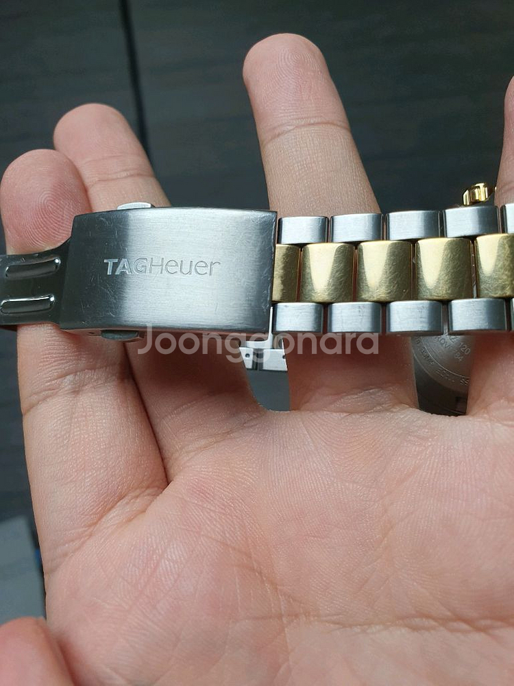 (상태 최상) 태그호이어 포뮬러1 청판 콤비 41mm--5