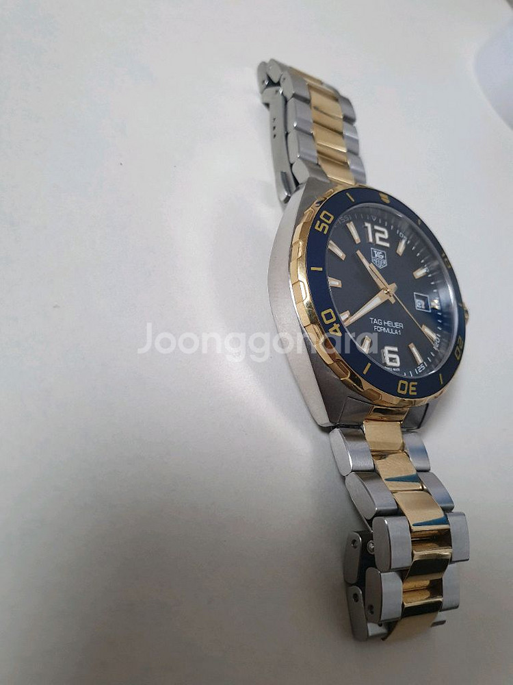 (상태 최상) 태그호이어 포뮬러1 청판 콤비 41mm--7