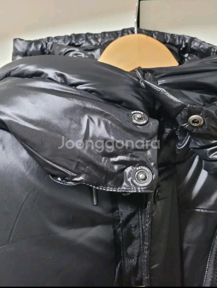 새상품)내셔널지오그래픽 유광 2중후드 패딩조끼 베스트--2