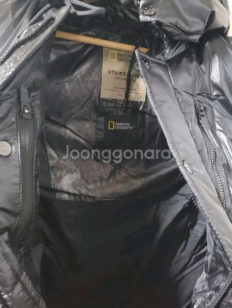 새상품)내셔널지오그래픽 유광 2중후드 패딩조끼 베스트--7