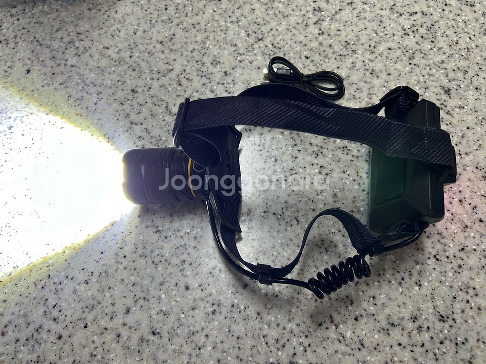 2500루멘 낚시 해루질 캠핑용 고광량 C타입 헤드랜턴--1