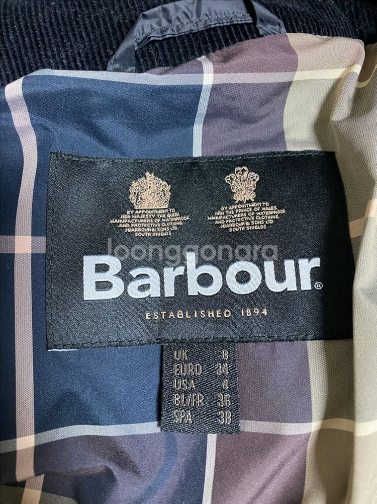 바버 barbour 퀼팅자켓--5