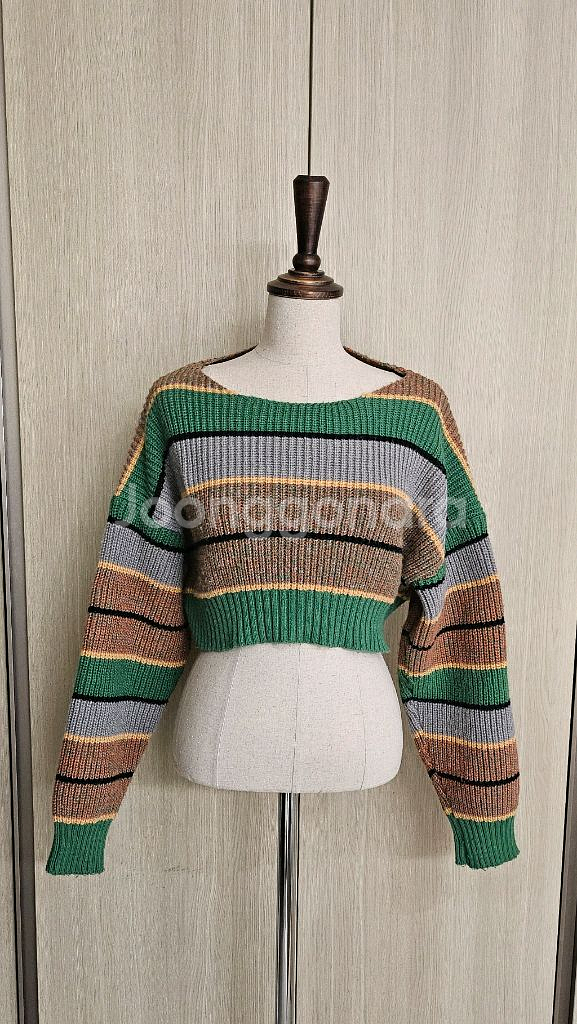 (1회시착)그린라인 오프숄더 크롭 니트S(44~55)--2