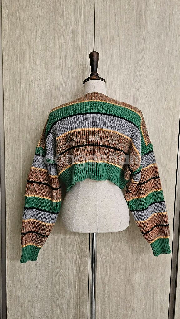 (1회시착)그린라인 오프숄더 크롭 니트S(44~55)--5