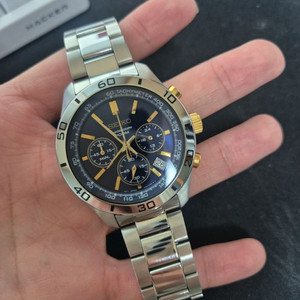 세이코 크로노그래프 청/금