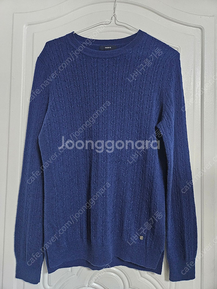 헤지스 캐시미어 고급소재 케이블 꽈배기 니트--0