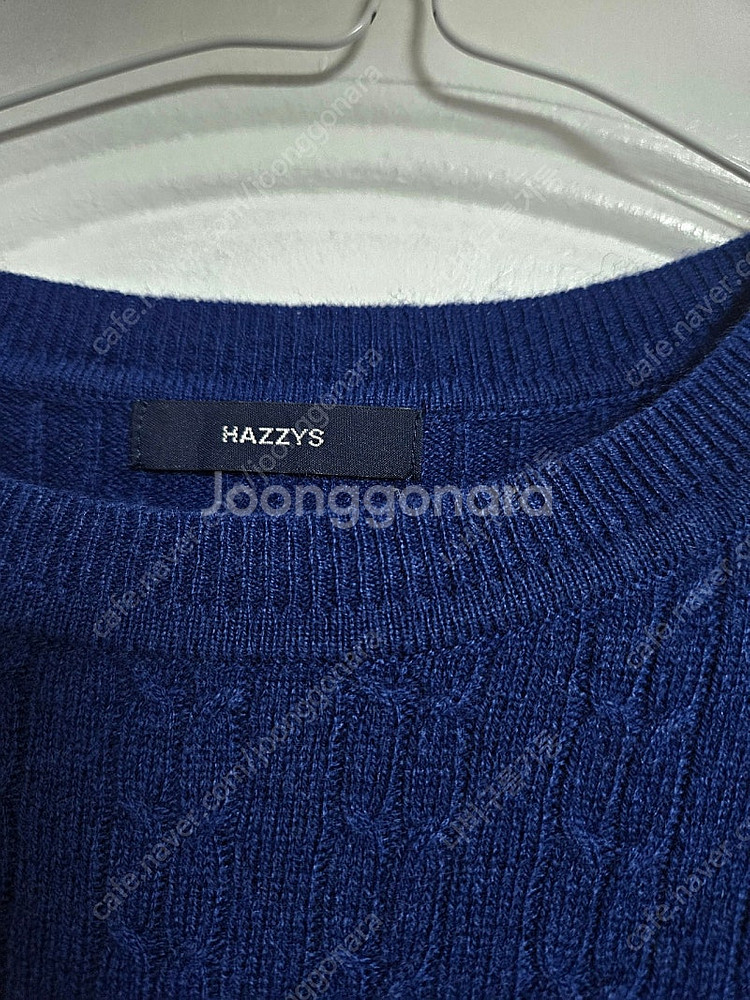 헤지스 캐시미어 고급소재 케이블 꽈배기 니트--2