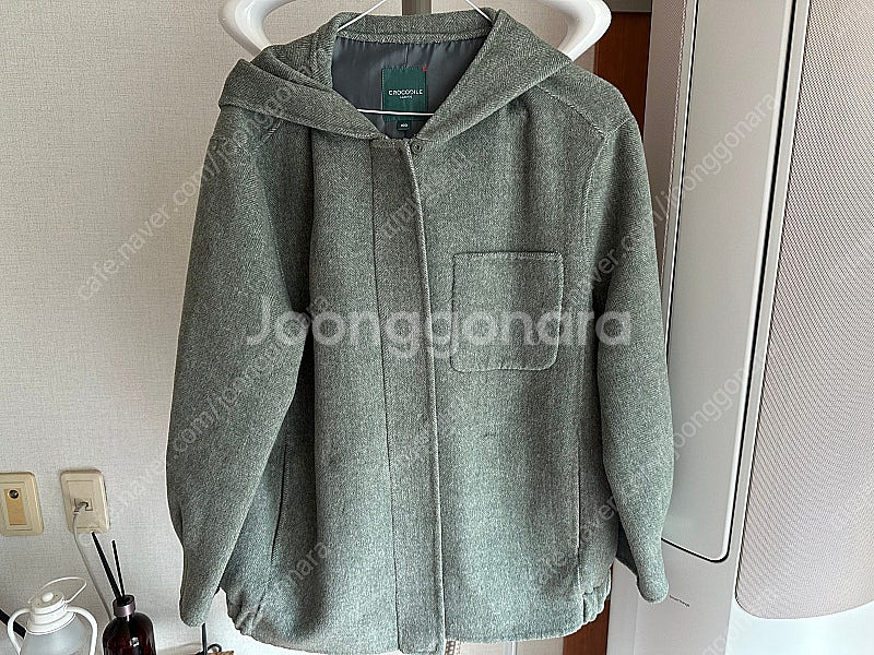 새상품)크로커다일 핸드메이드 후드코트 100사이즈--0
