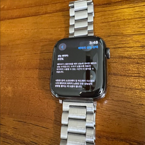 애플워치8 스테인리스 셀룰러 45mm 그라파이트(블랙)