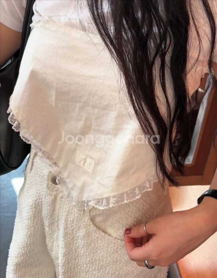 [새상품] 바이무드 웨더 레이스 커치프 스카프--2