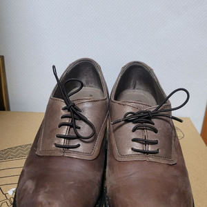 버팔로 브라운 가죽 구두 240(통굽 5cm)