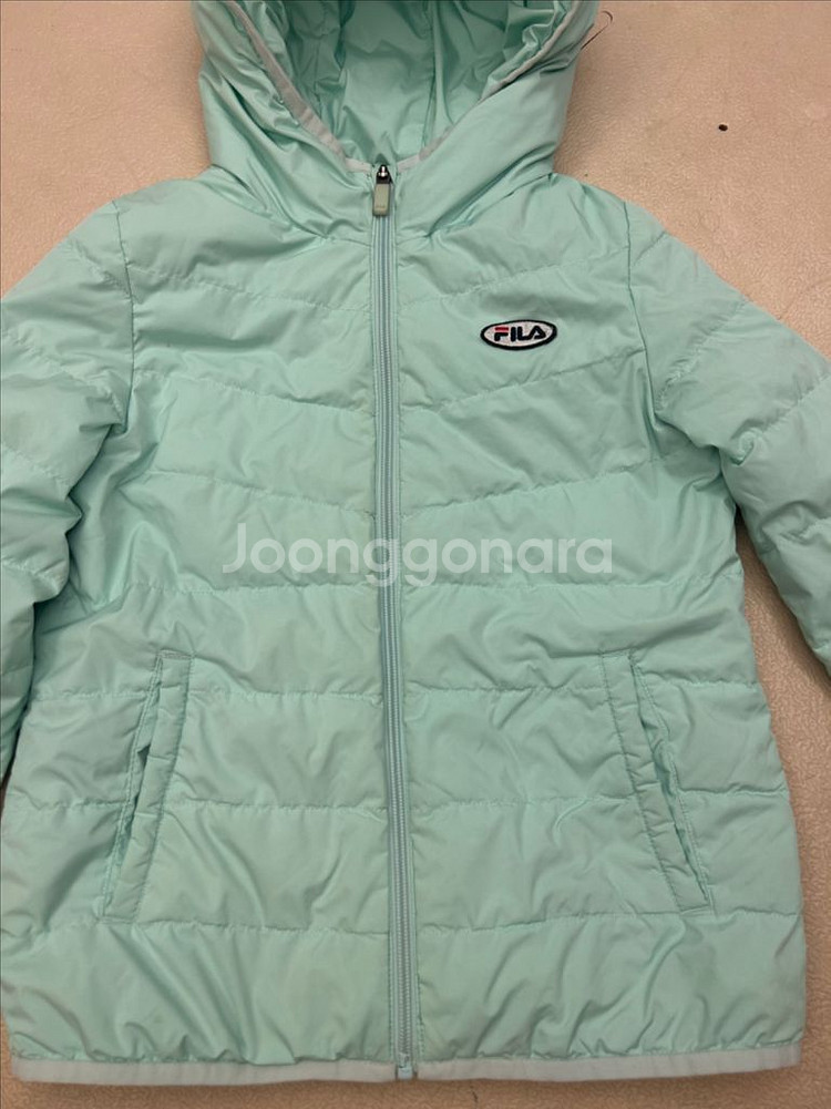 휠라 FILA 민트 구스다운 패딩 점퍼 130--1