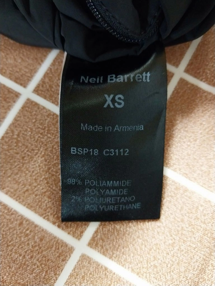 95)닐바렛NeilBarrett이중내피 후드라이더자켓 이미지