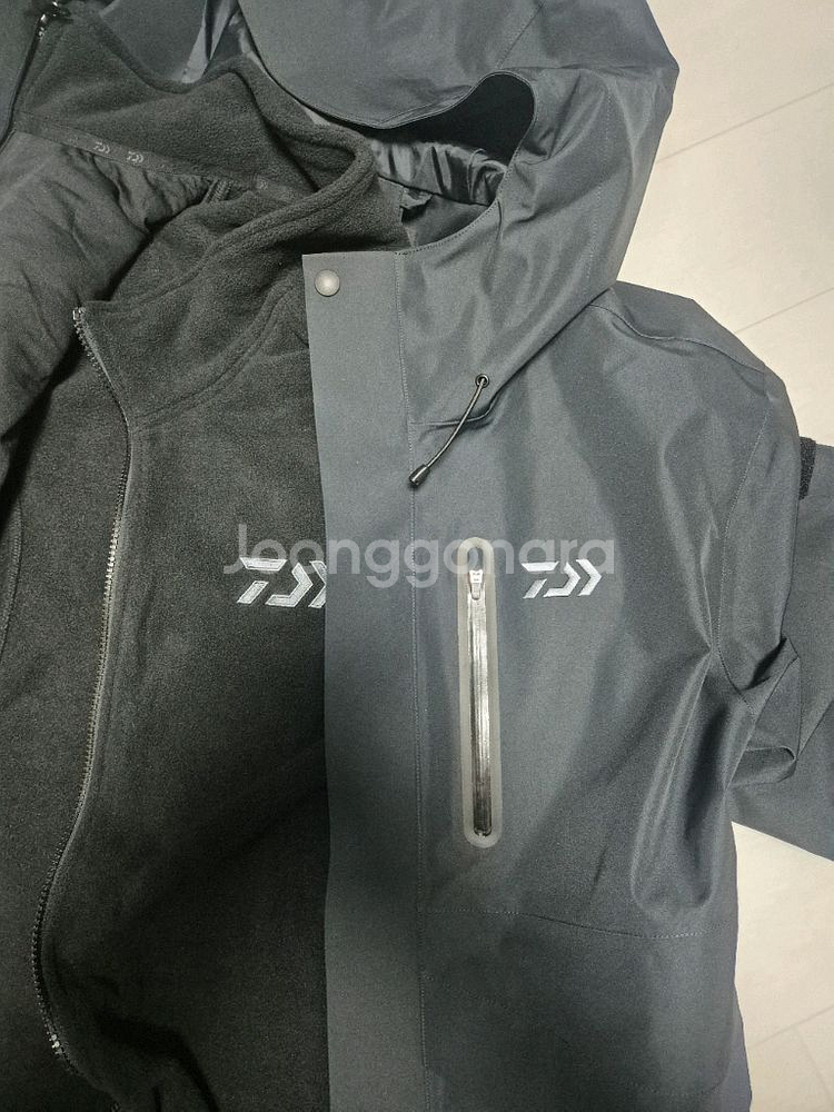 새상품 다이와 2 in1 방수방풍 자켓 +후리스 L--3