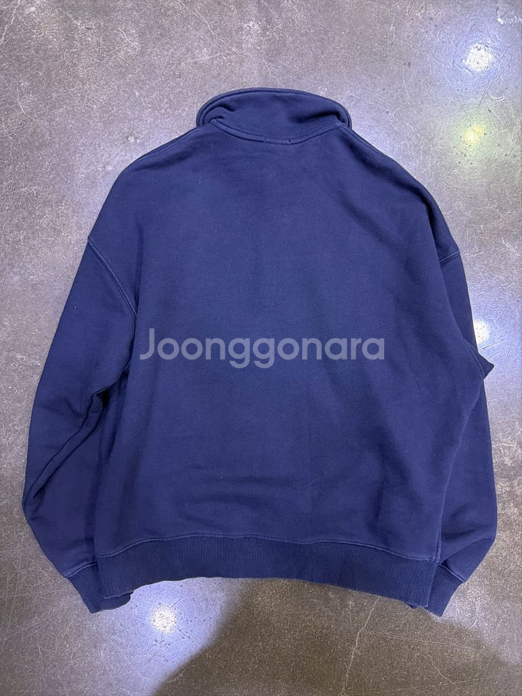 Lee 카라 반집업 맨투맨 티셔츠 네이비 XL--1