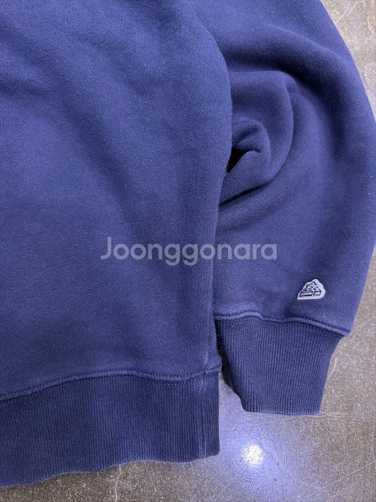 Lee 카라 반집업 맨투맨 티셔츠 네이비 XL--4