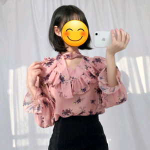 *반택 무료* 플라워 블라우스