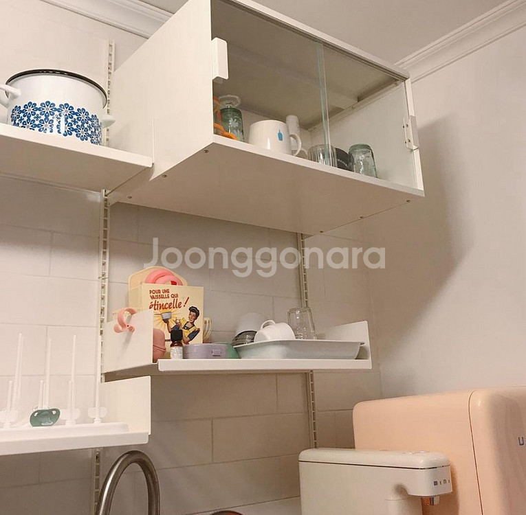 레어로우 시스템선반 유리도어 캐비닛2개--1