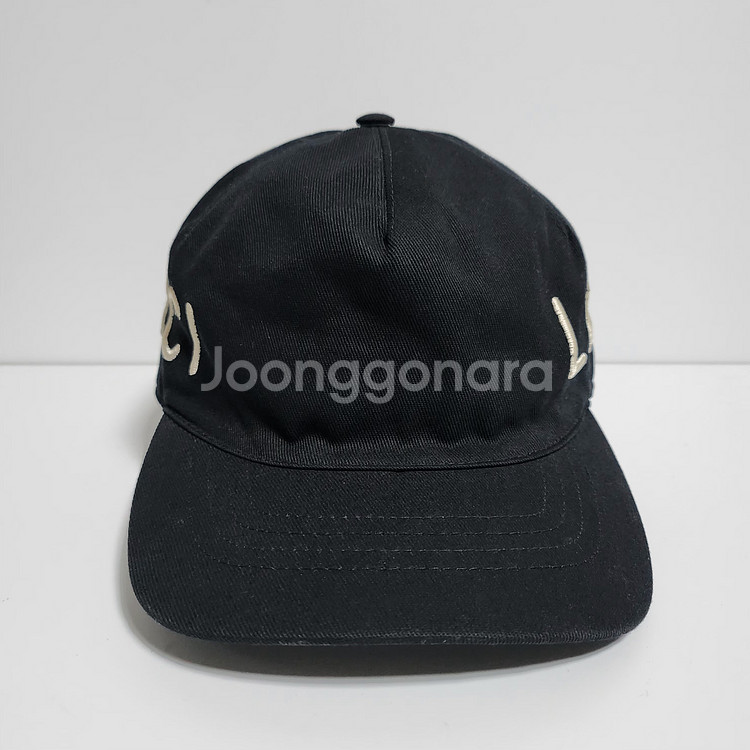 L 구찌 블랙 러브 자수 볼캡 모자--0