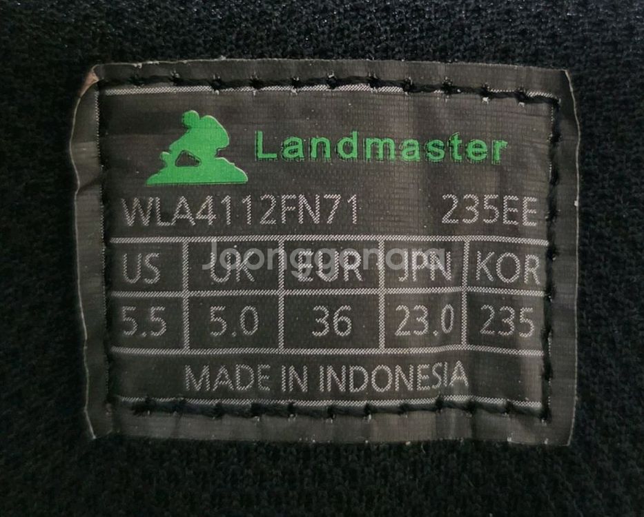 [새상품] 랜드마스터 고어텍스 중등산화 비브람창 235--5