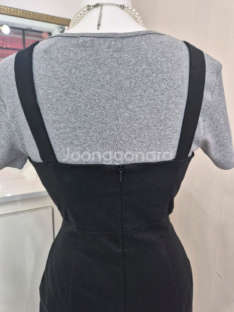 머메이드 라인 뷔스티에 볼륨 롱원피스ㅡ무배--8