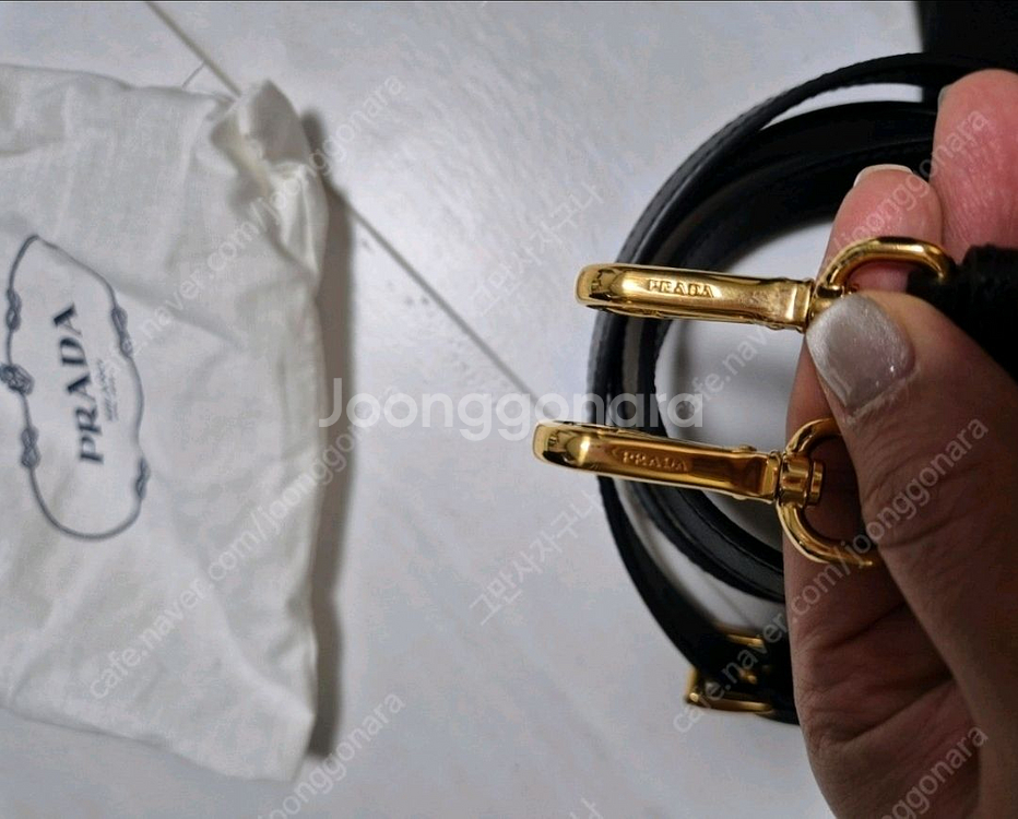 프라다 사피아노 갤러리아백--1