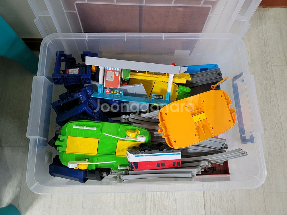 띠띠뽀 전동 기차놀이 세트 일괄(기차5대)--1