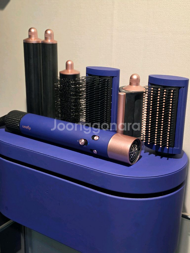 다이슨 에어랩 멀티스타일러 롱 (빈카블루/로제) 상태굿--4