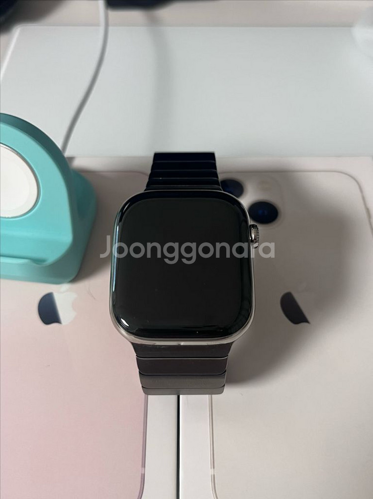 애플워치 Series 10 셀룰러 티타늄 46mm 링크--0