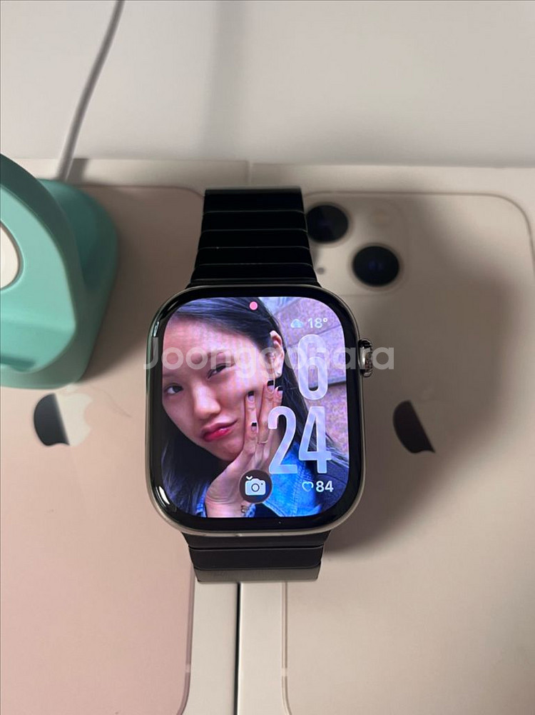 애플워치 Series 10 셀룰러 티타늄 46mm 링크--1