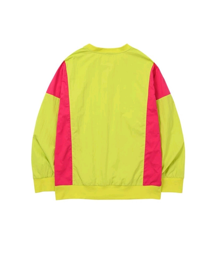 fcmm 컬러블럭 레트로 윈드브레이커 네온 L 바람막이 이미지