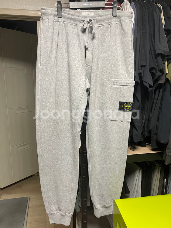 스톤아일랜드 가먼트다잉 기모 트레이닝 조거팬츠 2XL--0