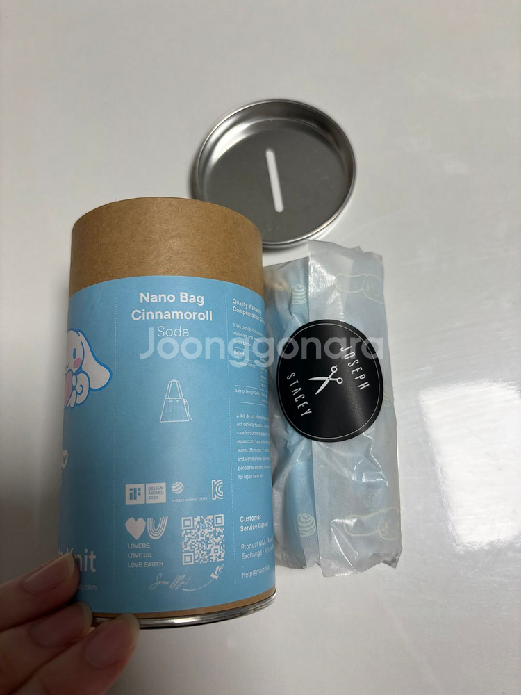 조셉앤스테이시 X 시나모롤 콜라보 니트백--0