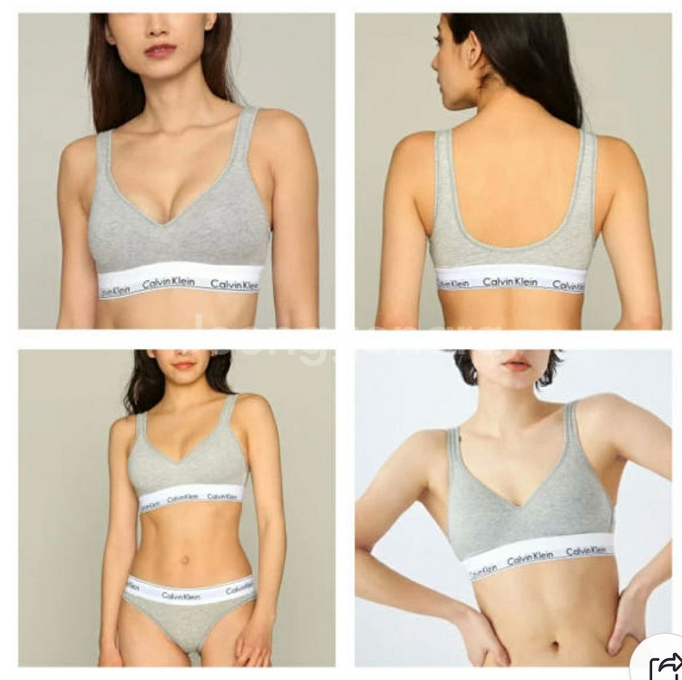 캘빈클라인 언더웨어 리프트 스쿱 브라렛 팬티 속옷세트--4