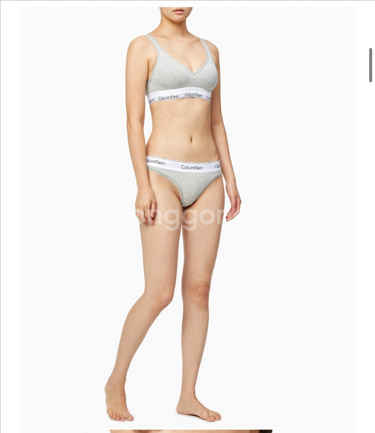 캘빈클라인 언더웨어 리프트 스쿱 브라렛 팬티 속옷세트--16