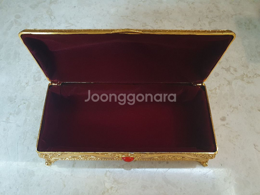 골드 빈티지 보석 장신구 보관함--2