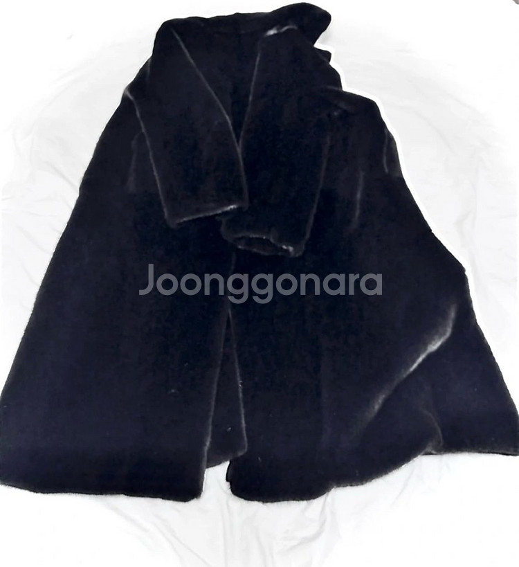 최고급 퀄리티 블랙그라마 롱 밍크코트--4