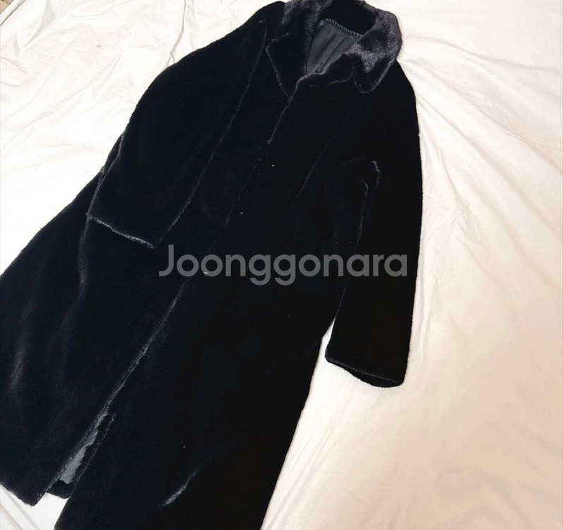 최고급 퀄리티 블랙그라마 롱 밍크코트--9