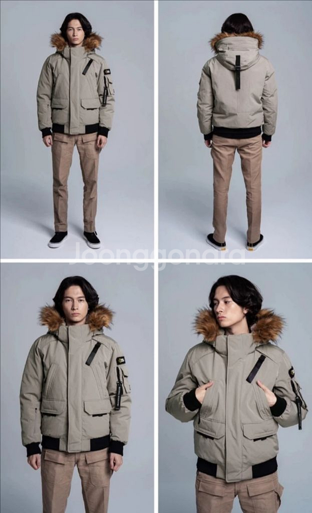 남자 겨울옷 내셔널 타루가 숏패딩 두툼한 파카--1