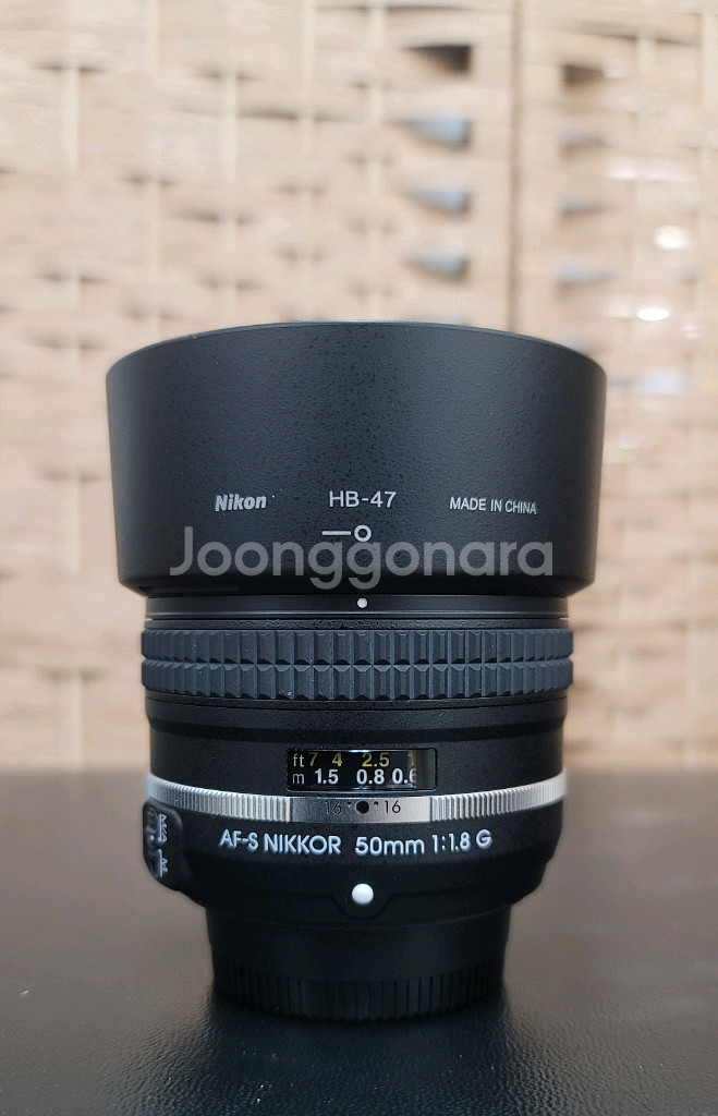 니콘/정품 af-s 50mm f1.8g 신품급--0