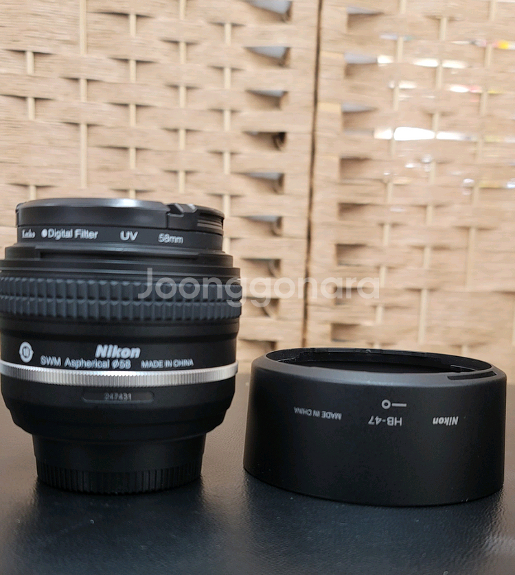 니콘/정품 af-s 50mm f1.8g 신품급--3