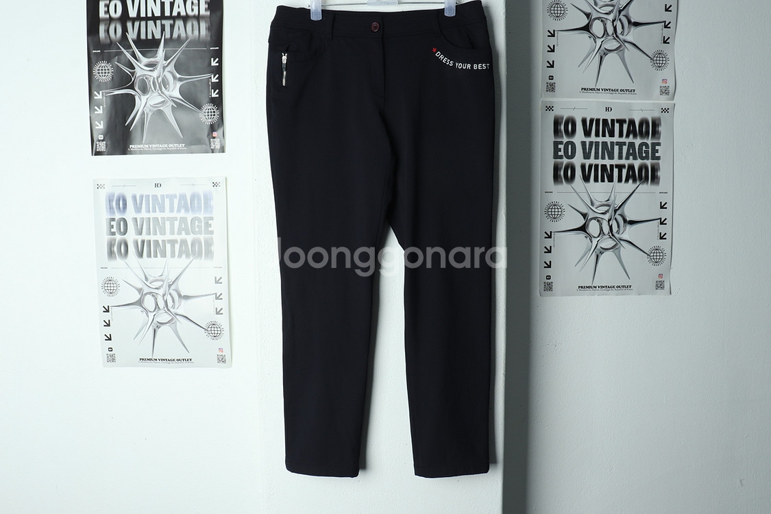 W(M-L) 핑 슬랙스 경량 바지 골프 네이비--1