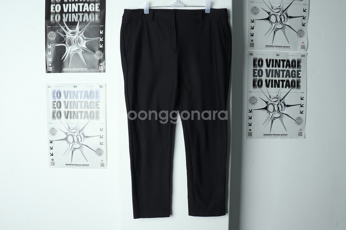 W(2XL) 핑 슬랙스 경량 바지 빅사이즈 골프 기모--1