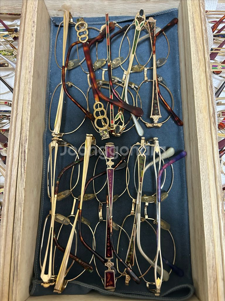 국산 빈티지 도금 안경테 입니다 70점일괄--2