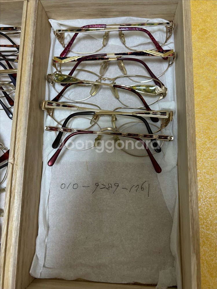 국산 빈티지 도금 안경테 입니다 70점일괄--6